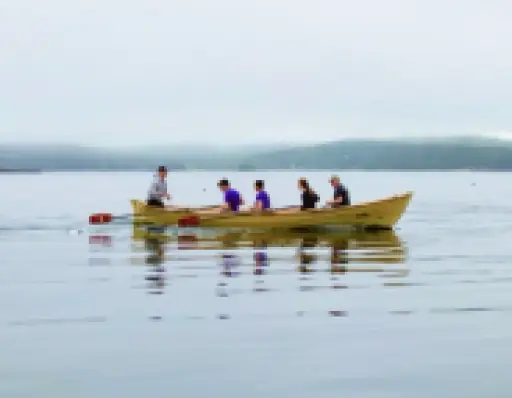 Rowboat on the harbor